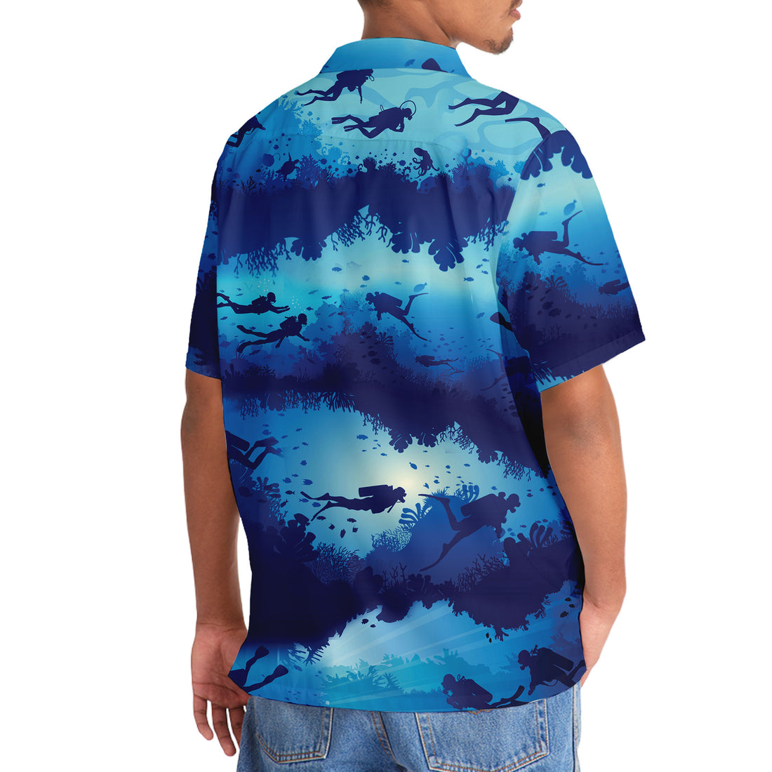 Scuba Diving Beach Hawaiian Shirt