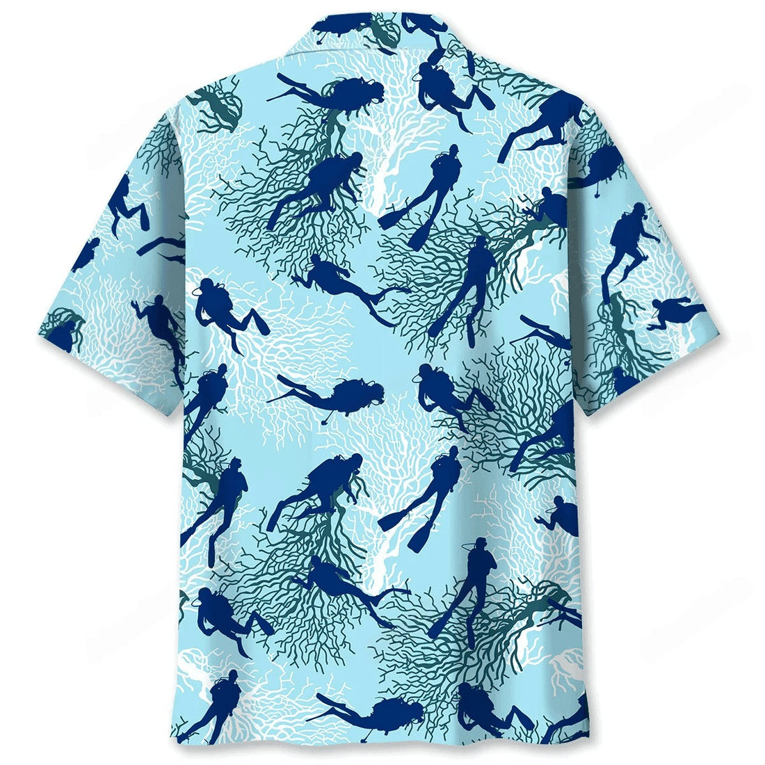 Scuba Diving Ocean Light Hawaiian Shirt
